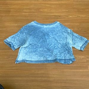 Blue crop top